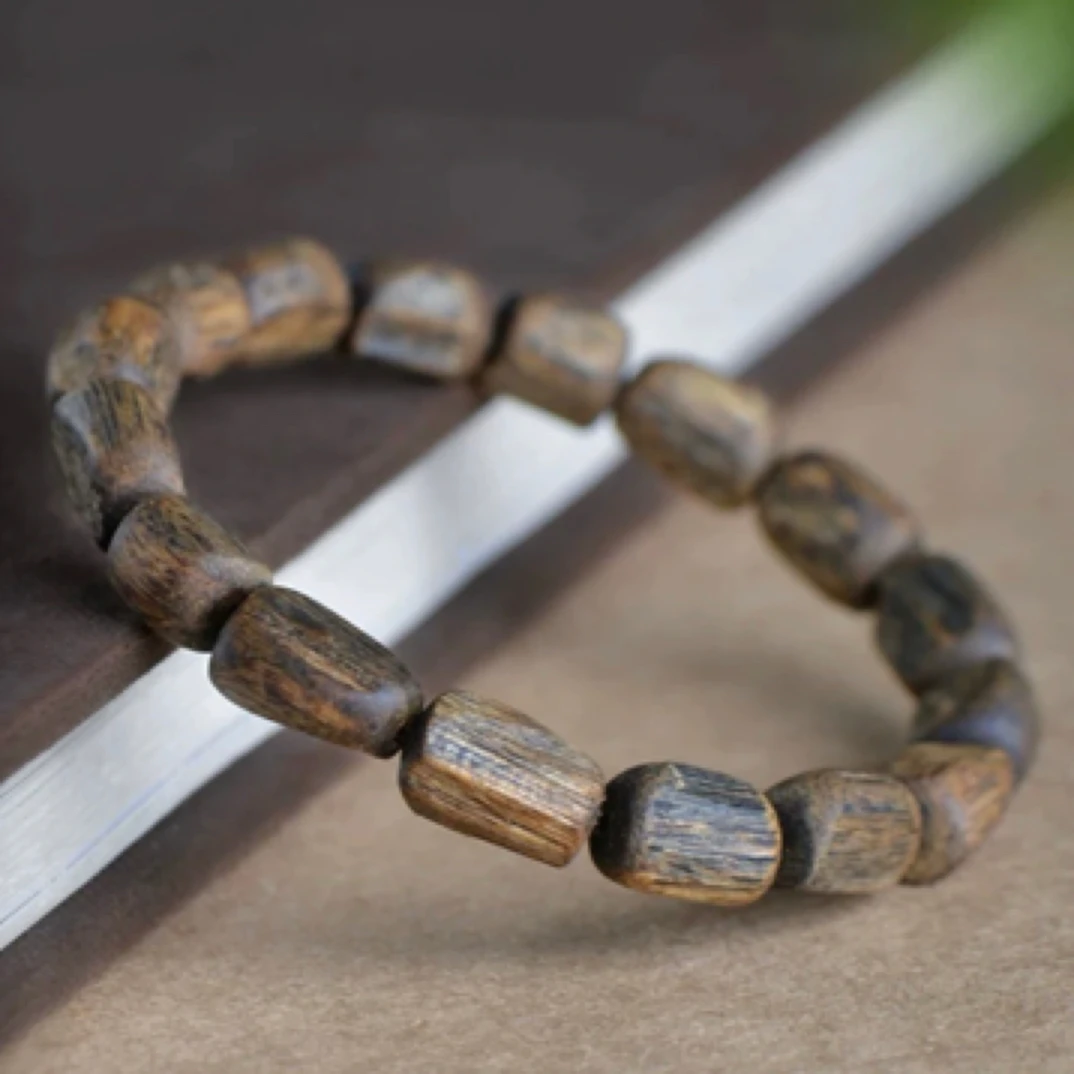 沉香手串沉水级09树心油随型单圈14克多样性发一