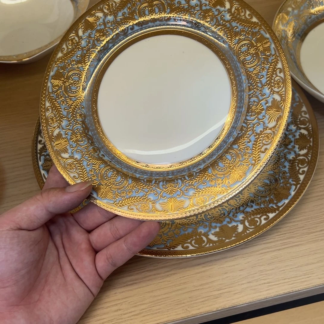 瓷片7.5寸平盘两个一单