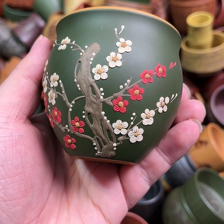 紫砂茶杯全手工紫砂主人杯