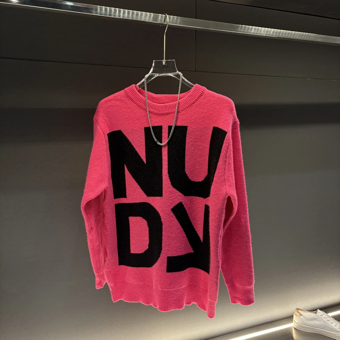 冬季针织衫圆领百搭潮流毛衣情侣宽松休闲长袖单件上衣时尚