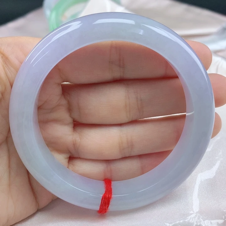 翡翠手镯未镶嵌冰紫58