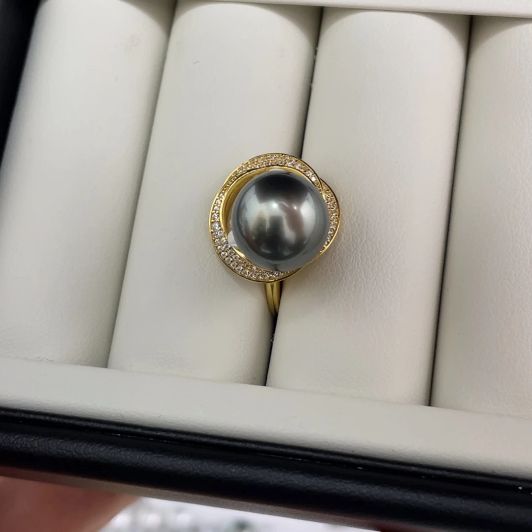 定制海水珍珠未镶嵌裸珠12.1大溪地