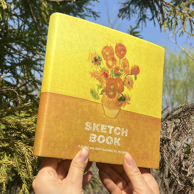 众凡素描本 美术生专用创意设计大方本 速写本摸鱼画本印章空白本