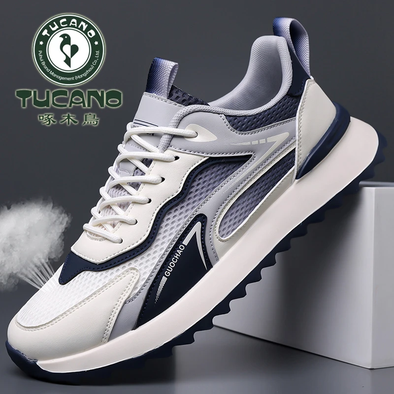 啄木鸟品牌运动鞋男款夏季网面高档透气休闲鞋软底轻便男鞋跑步鞋