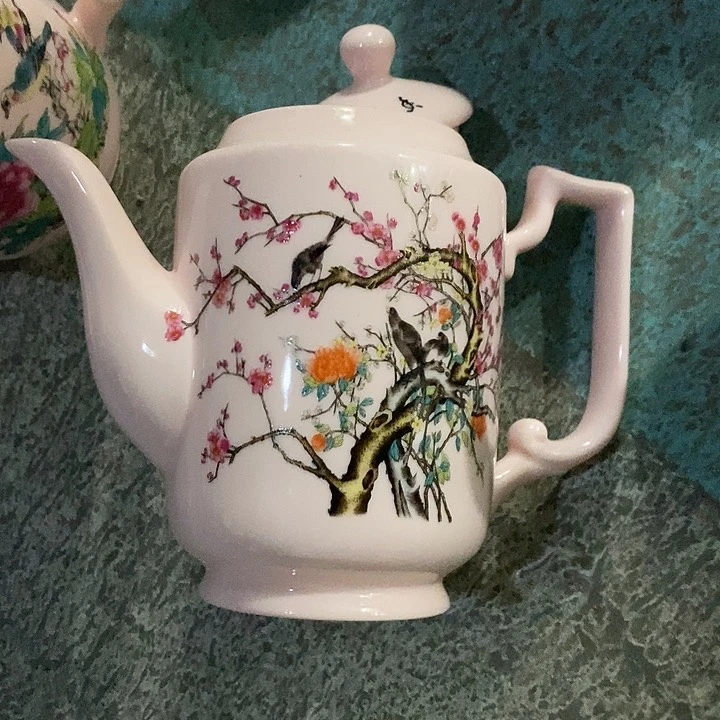 摆件陶红稀土喜上眉梢又大又高茶壶