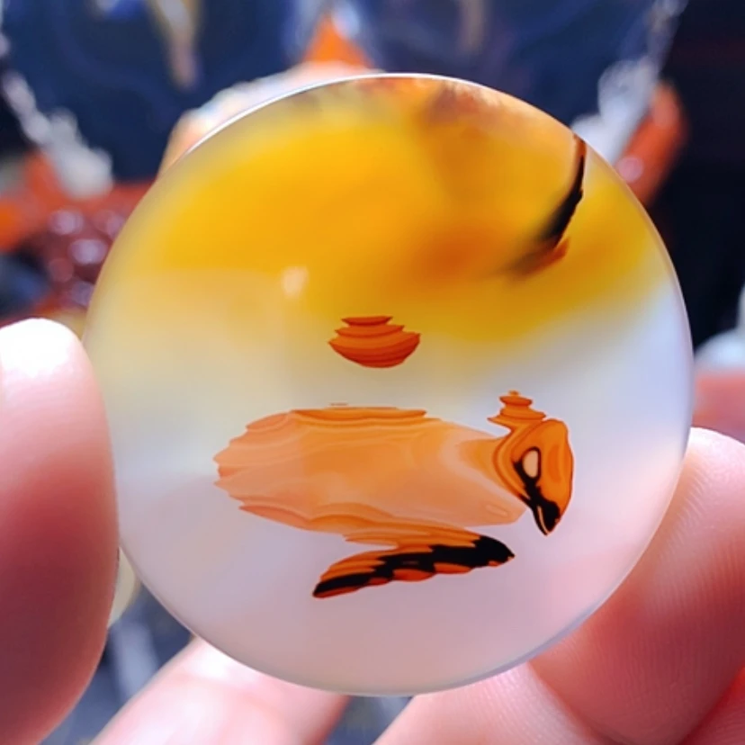 【闪购商品】玛瑙/玉髓颈饰未镶嵌黄*