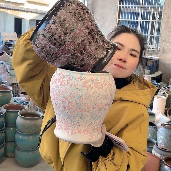 正品口17高23花盆……