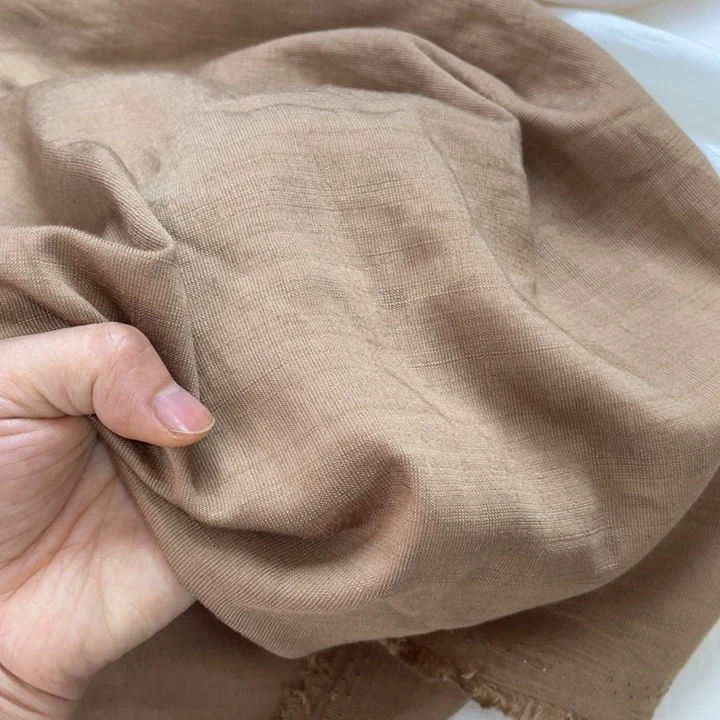 天丝（莱赛尔纤维）卡其色苎麻2