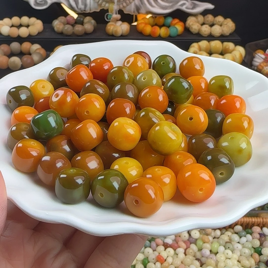 菩提根/象牙果手串卡13萤森物语瓷玉桶100颗