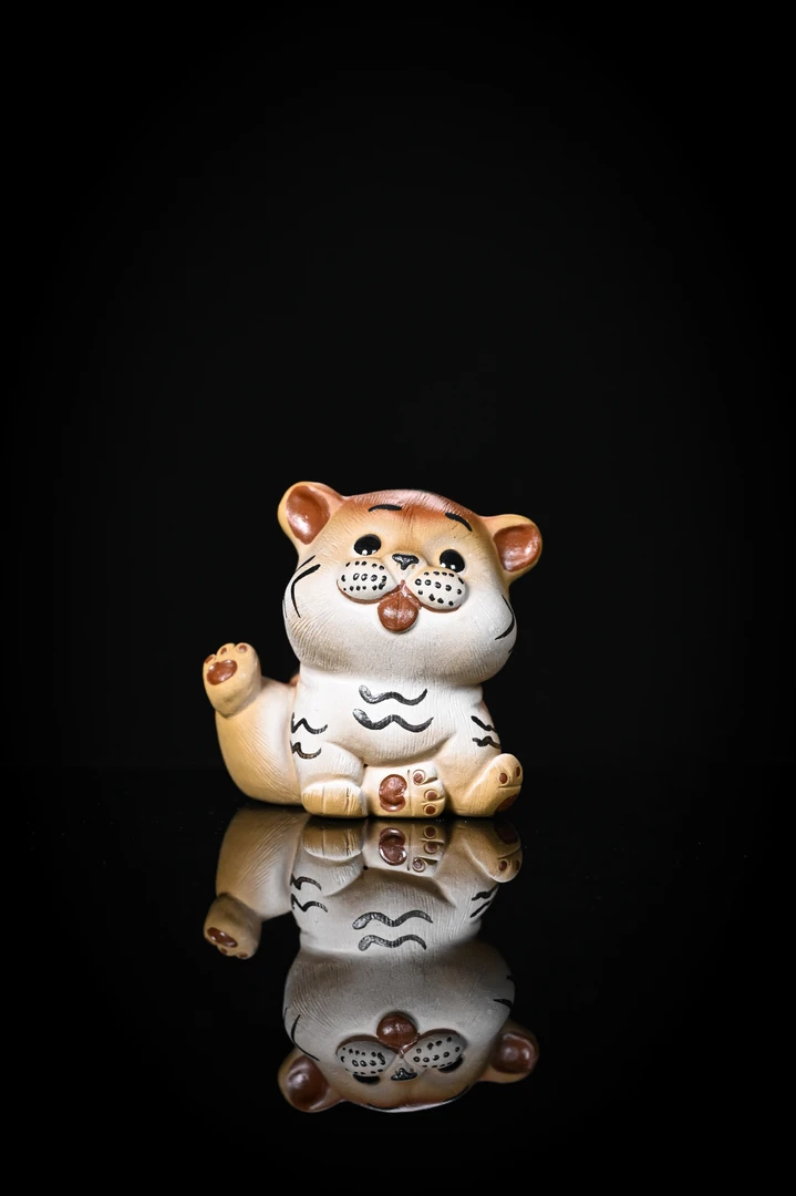 【坐地小老虎】老林出品宜兴原矿精工手作茶宠摆件6*6
