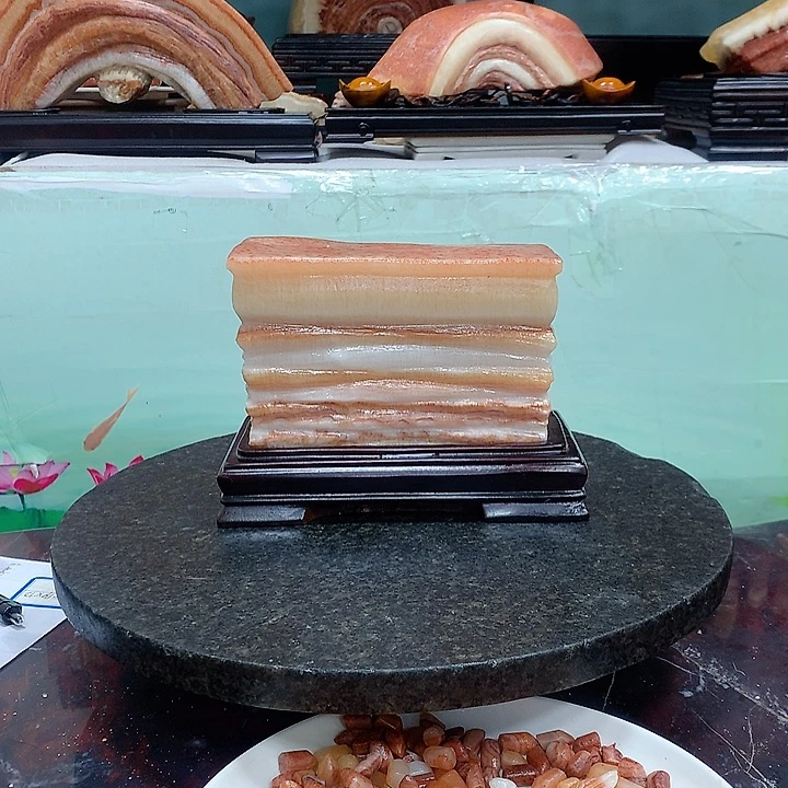 石材猪肉石家居摆件1