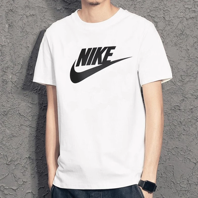 Nike耐克男女短袖夏新款运动半袖上衣休闲纯棉白色T恤AR5005-101