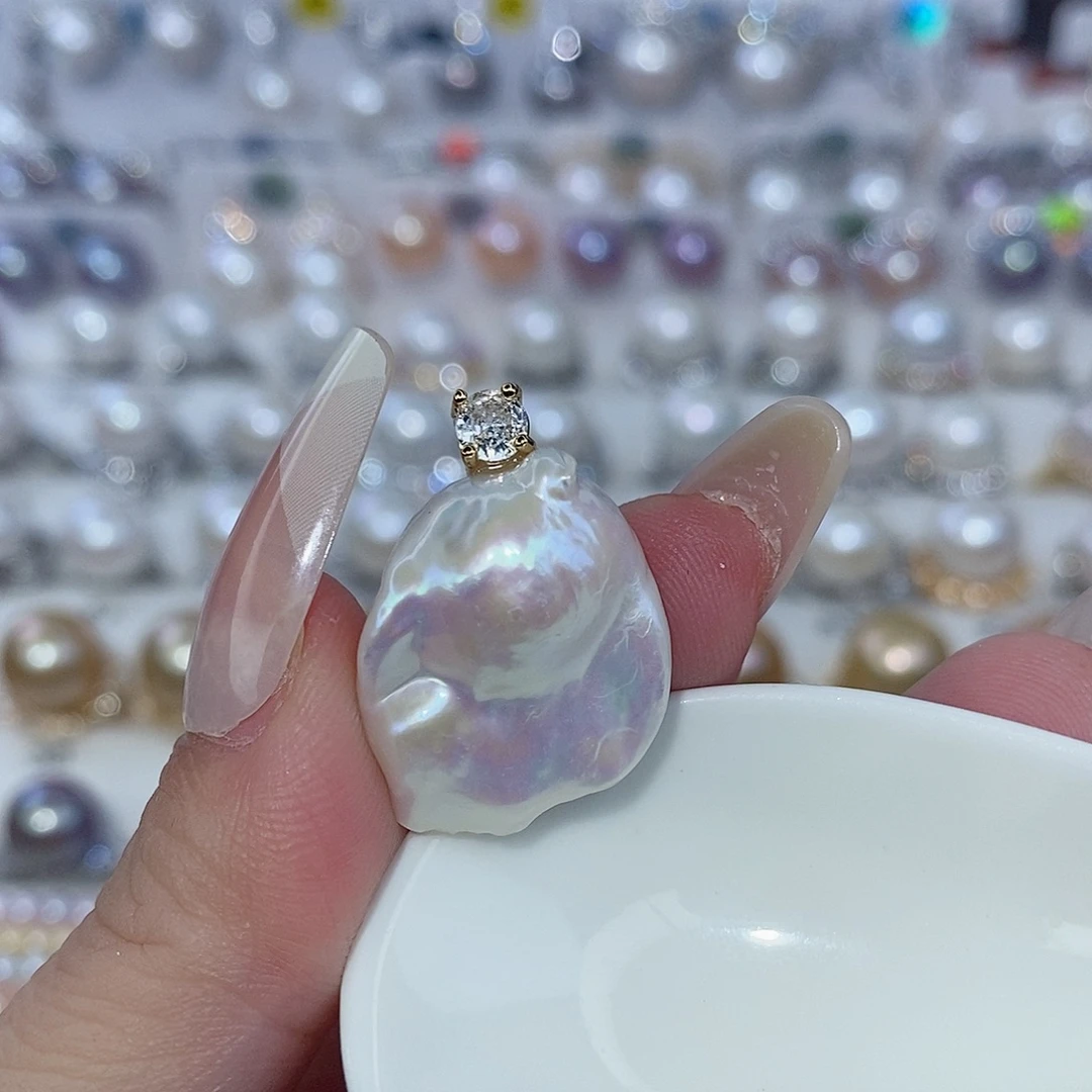 淡水珍珠颈饰合金