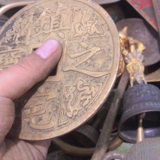 真***镀闪电购铜摆件工艺品