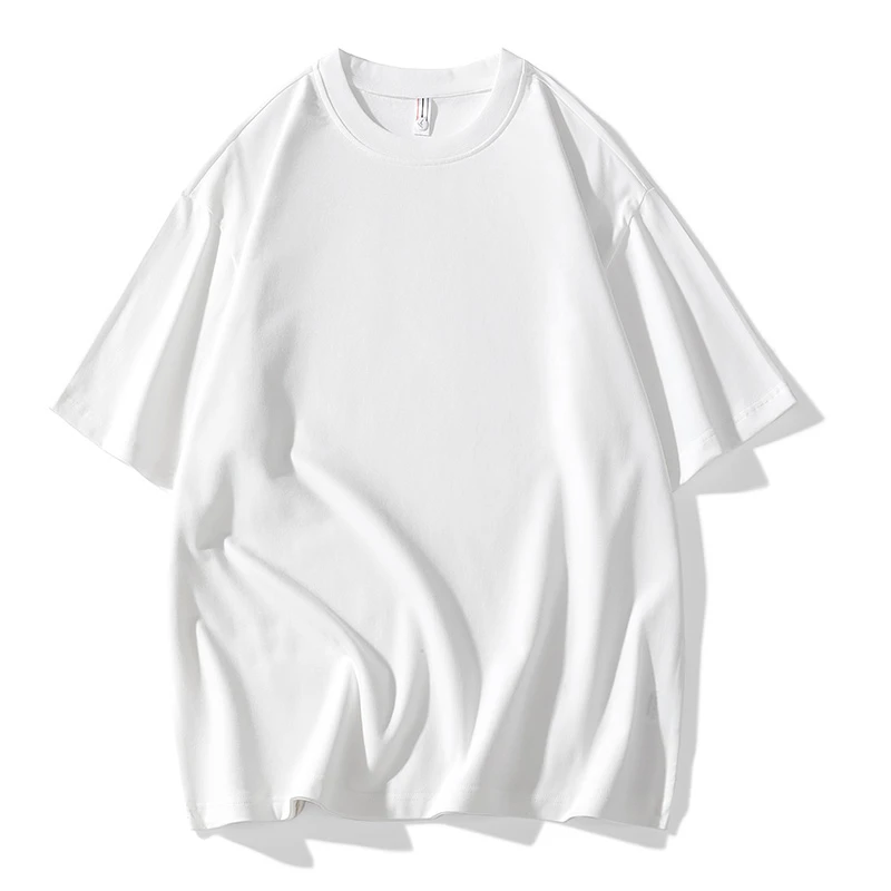 男士纯棉短袖t恤男款爆款2025新款大码男装胖子加肥加大圆领半袖