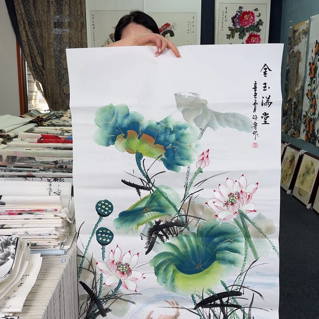 纯手绘国画作品作品