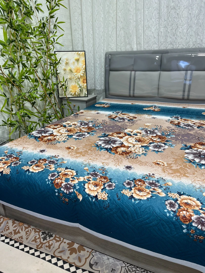 （花开富贵）双面四季款床盖195*225±5cm