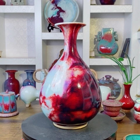 用***子瓷片禹州神后钧瓷原产地~