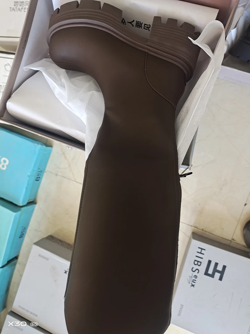 2113时装靴弹力秋冬厚底长靴女靴短靴长筒