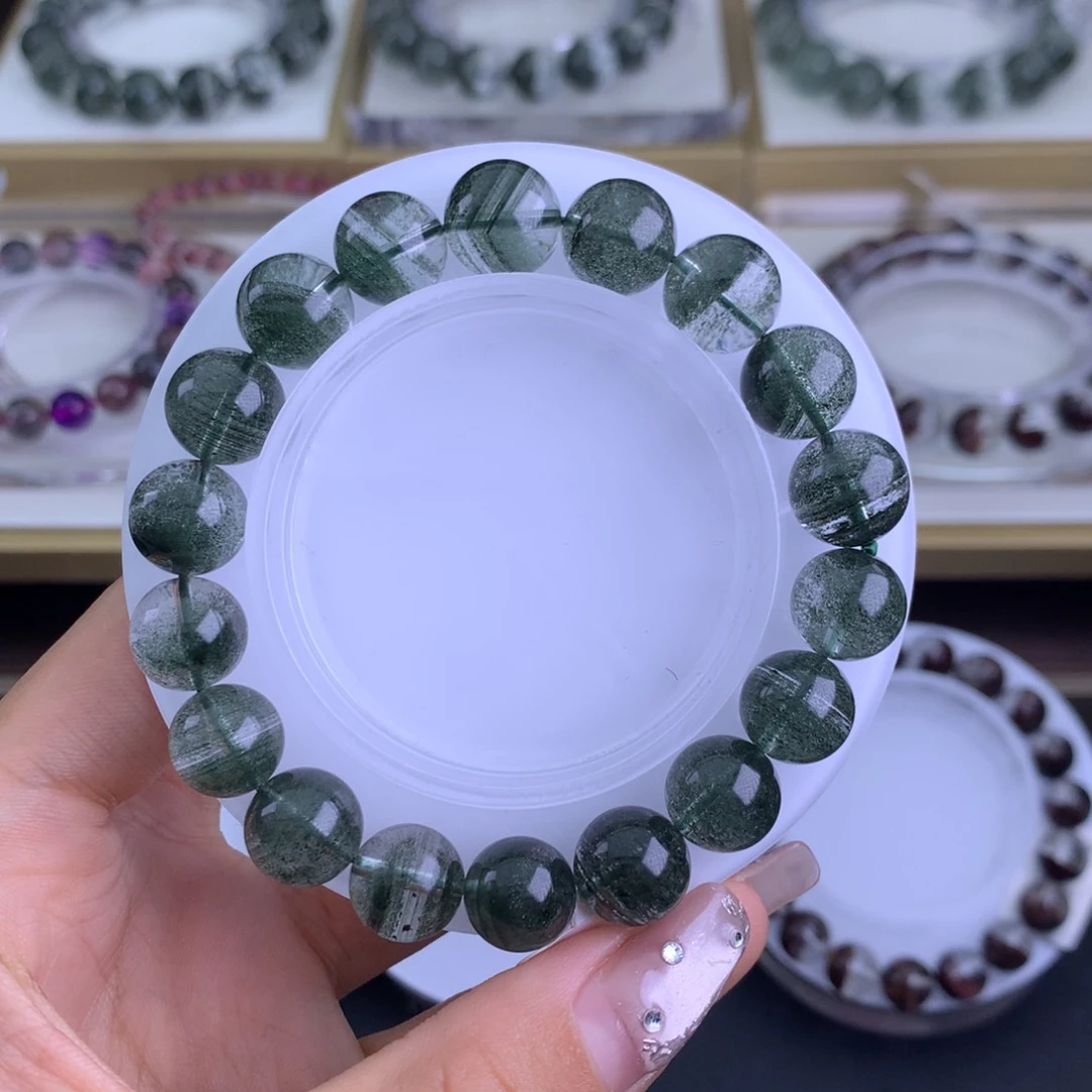 水晶手链未镶嵌温****店绿幽灵