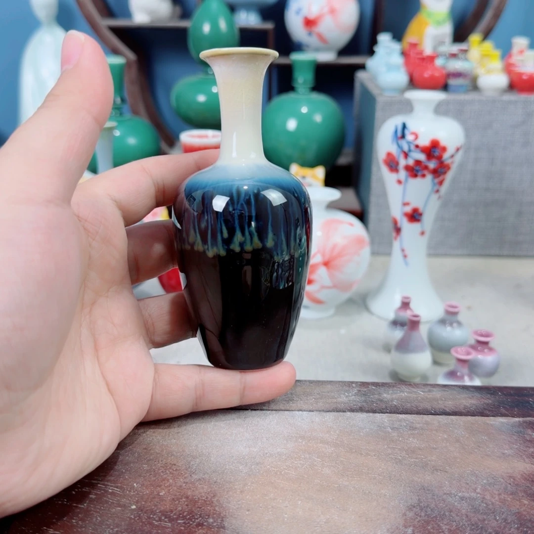 陶瓷手工小花器摆件