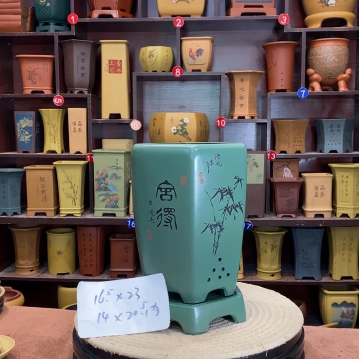 紫砂花盆紫砂花盆