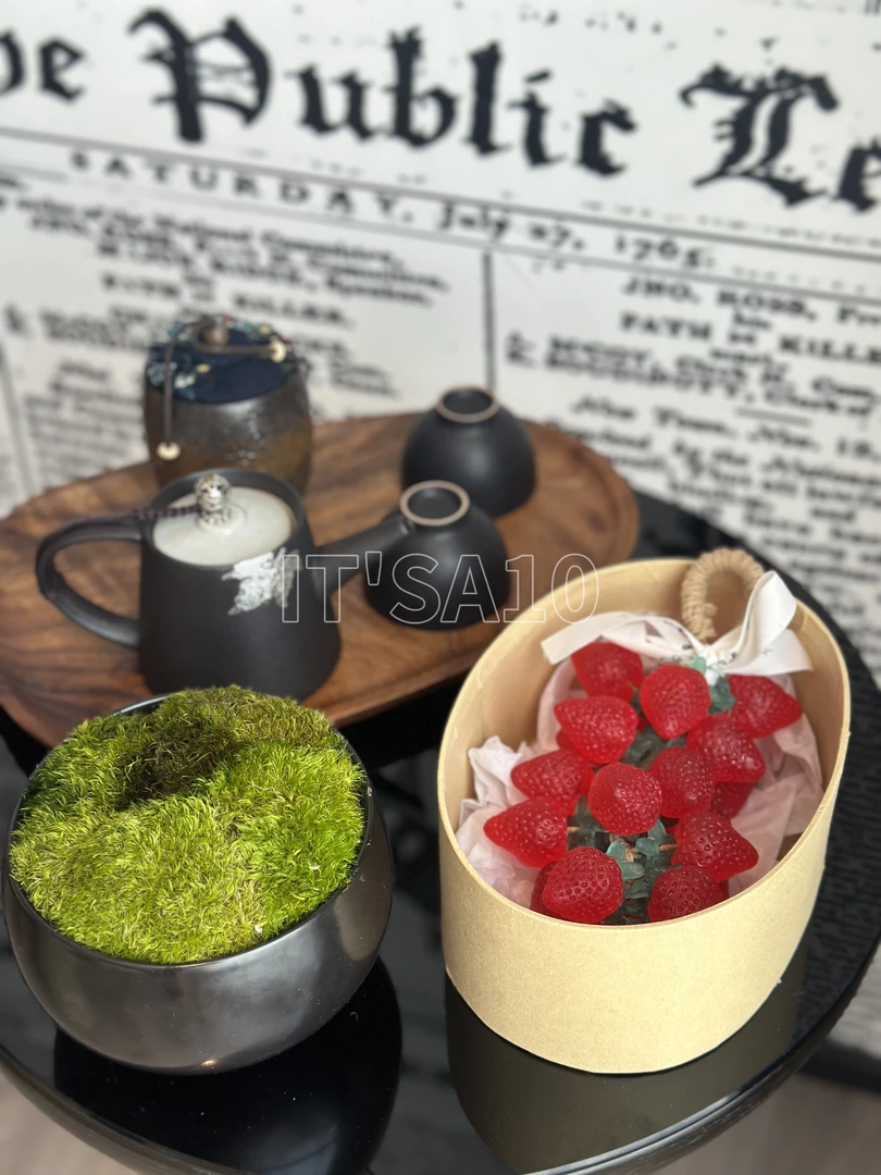 IT'SA10水晶草莓香皂手工皂冷皂2025新款生日中秋节礼物伴手礼