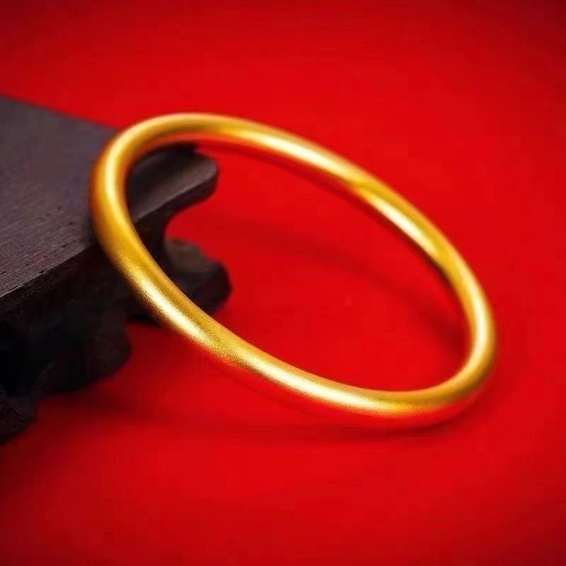 铜合金手镯 古法传承手镯简约素圈手环