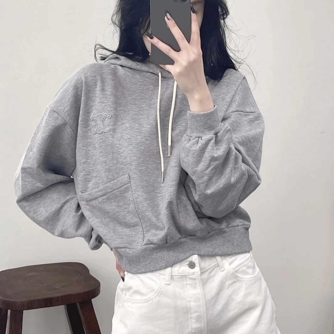 全新未使用 Celine/思琳 积分-288/汤/P205741281/凯旋门logo卫衣