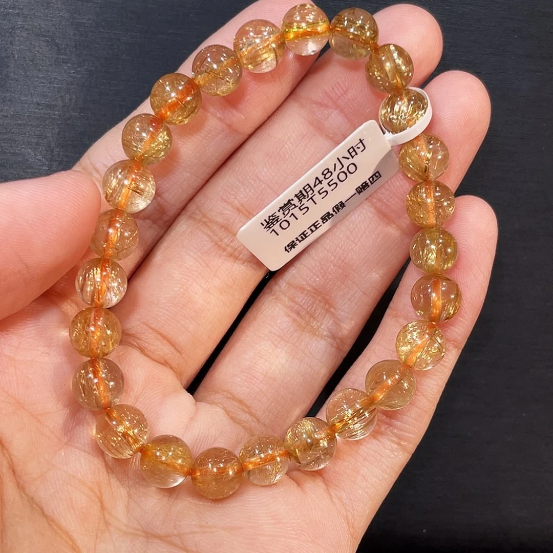 手串发晶未镶嵌发晶7mm