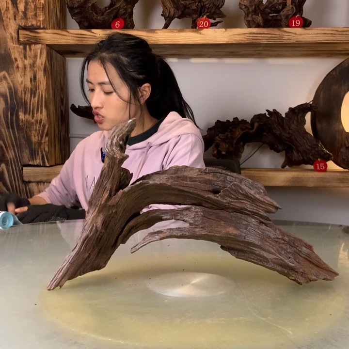终***结天然的云南紫柚木会黄水