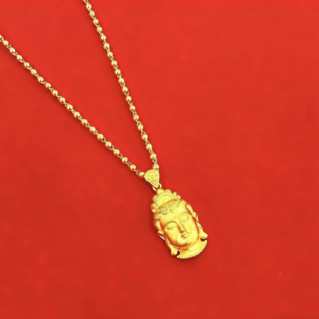 【丫丫甄选】 高端大气轻奢合金佛头吊坠【赠链子】sh90424