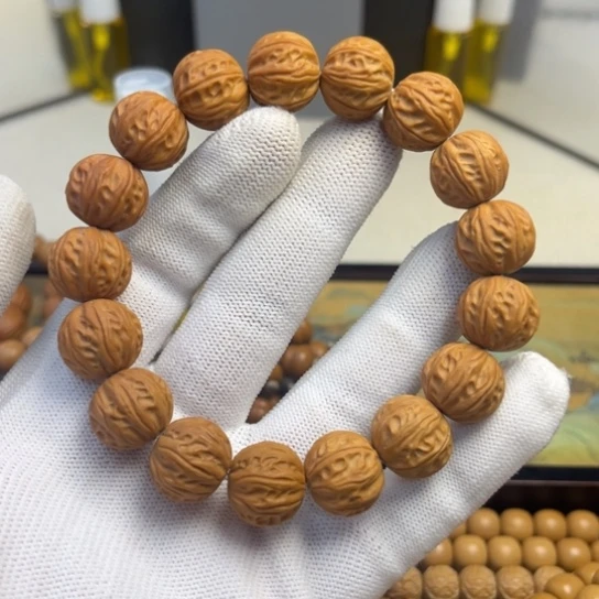 手串猴头核桃·**虎龙岩京八棱15+