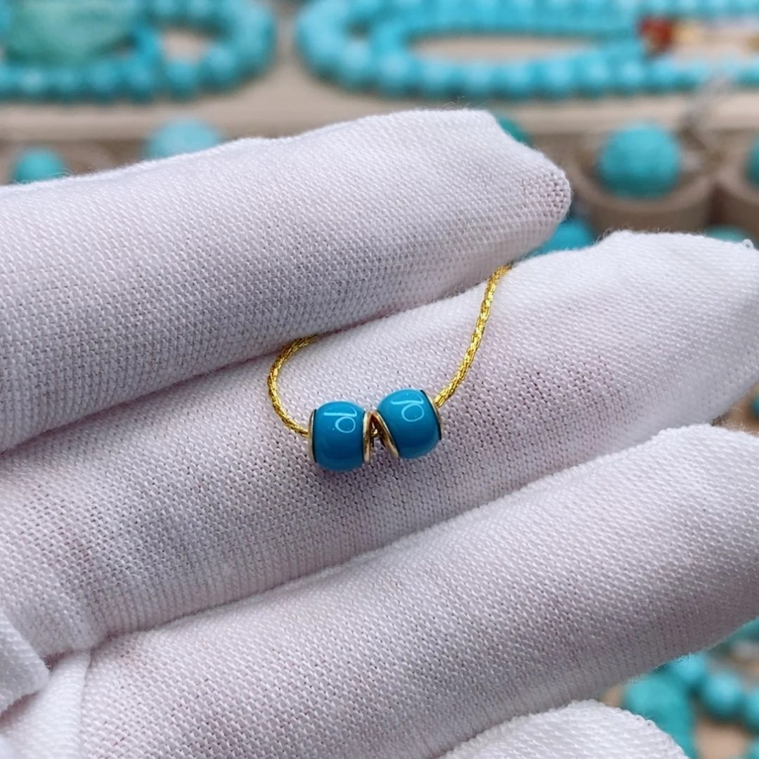 绿松石未镶嵌珠宝奇石5.3mm