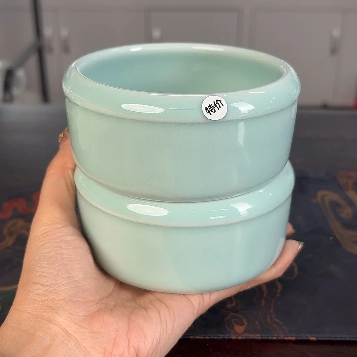 龙泉云间青瓷小米茶器