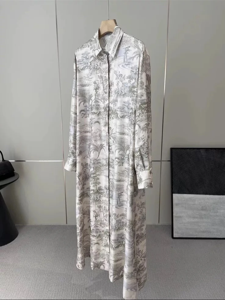 【宸慕】25年新款重磅桑蚕丝高端气质连衣裙25613