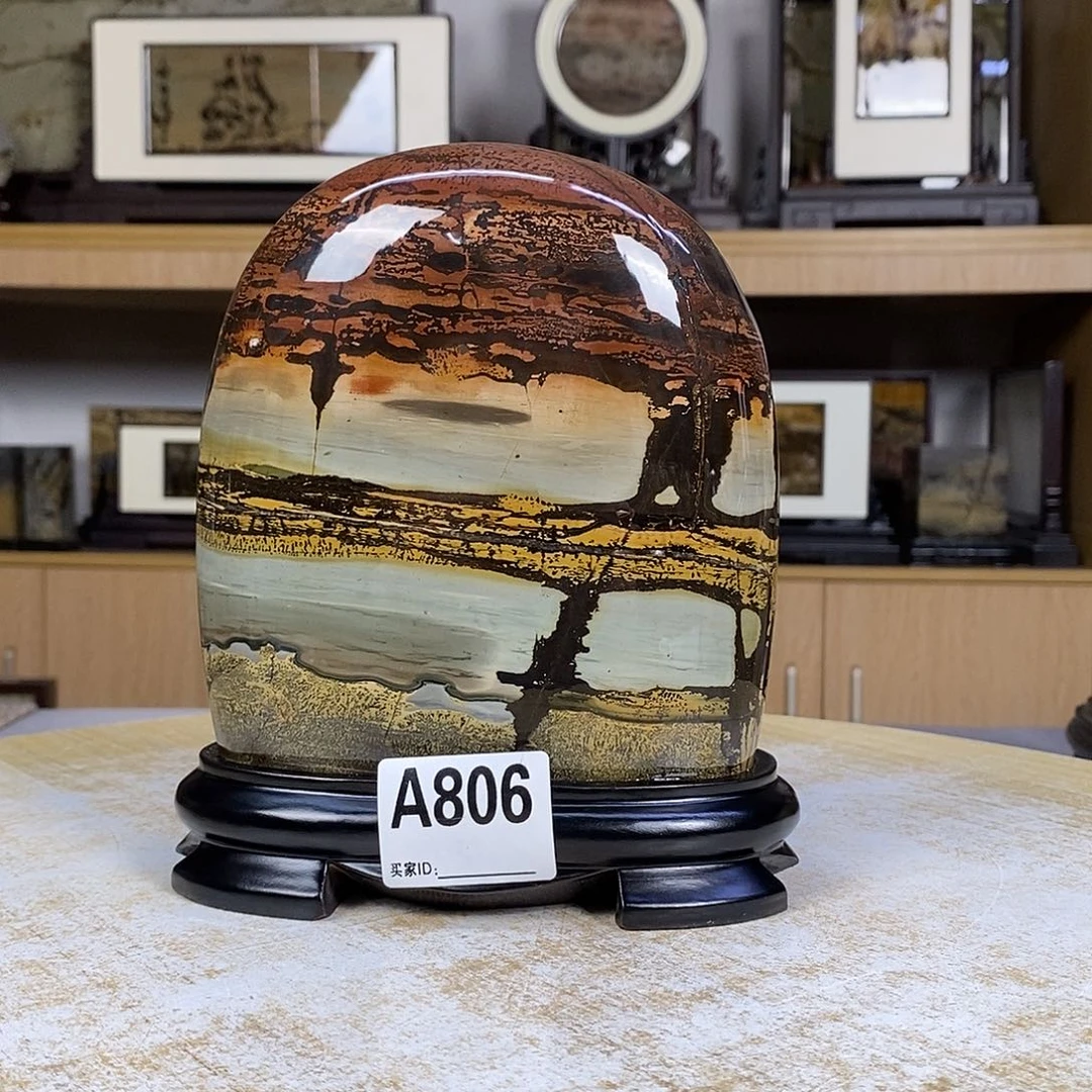 昌化石印石广西国画石摆件