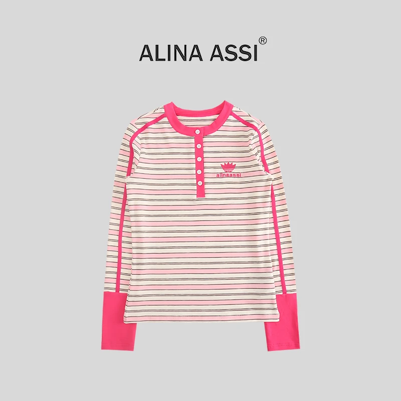 【WW】2025秋季新款T恤百搭休闲长袖上衣W0662