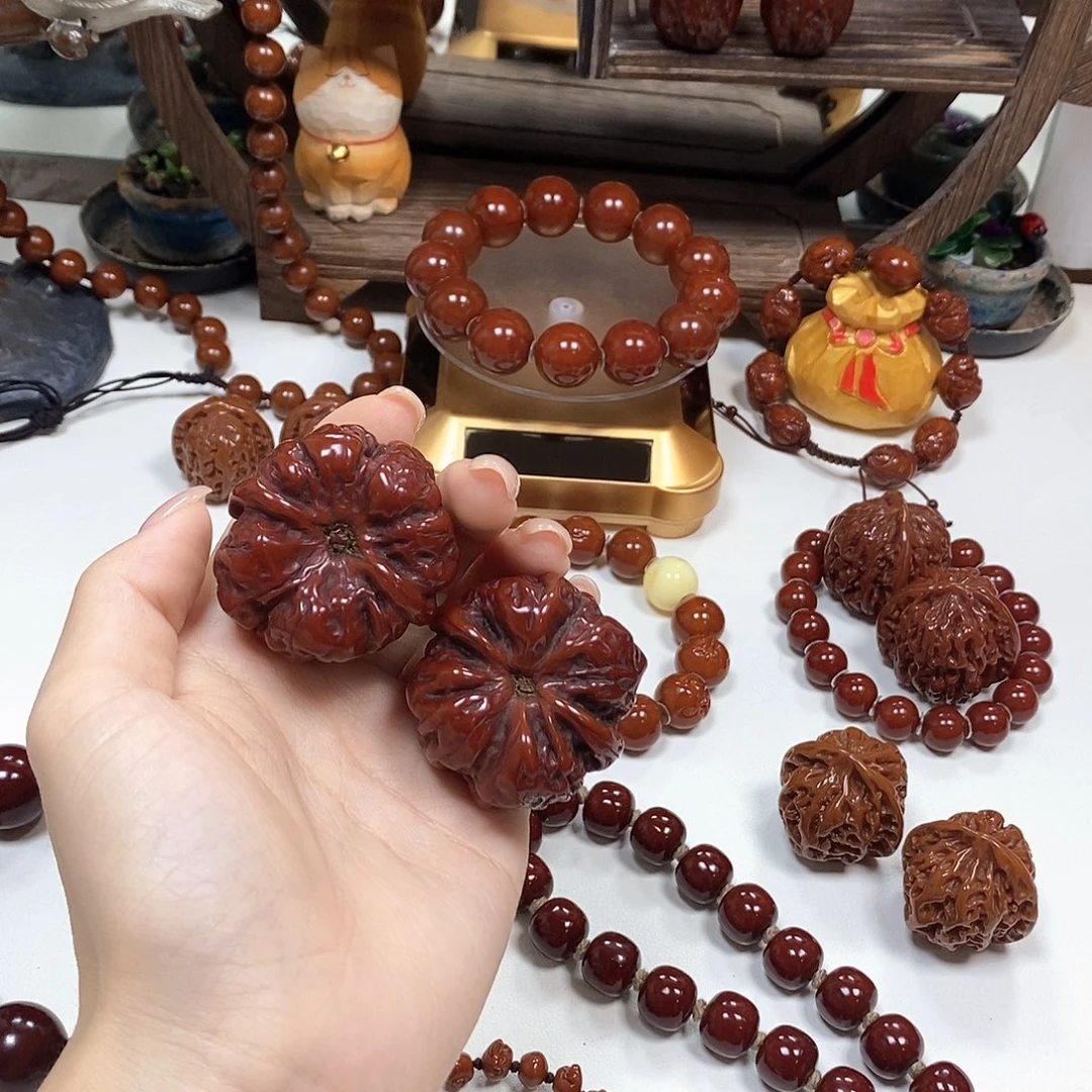西****橄榄核把件蛤蟆头
