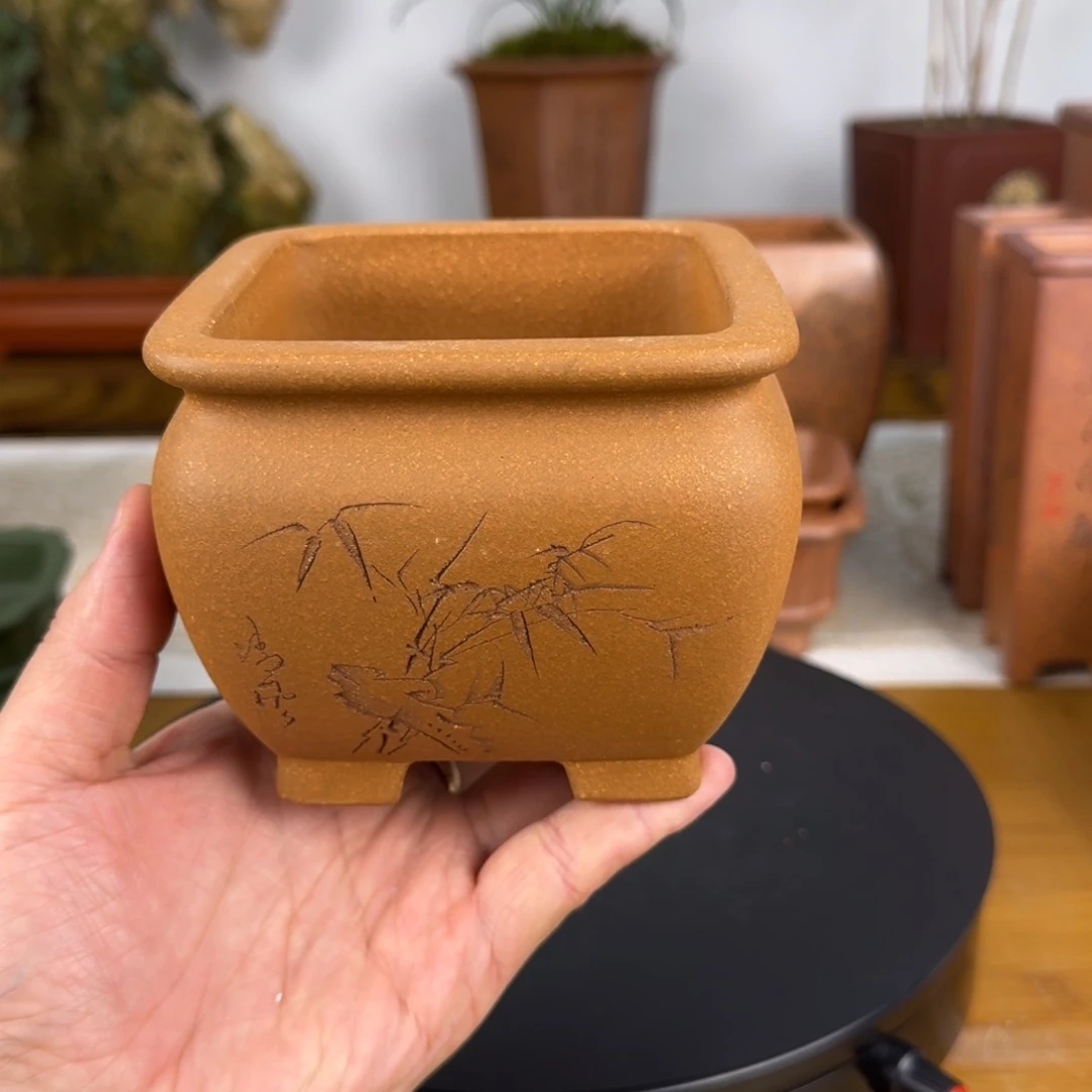 紫砂花盆紫砂花盆
