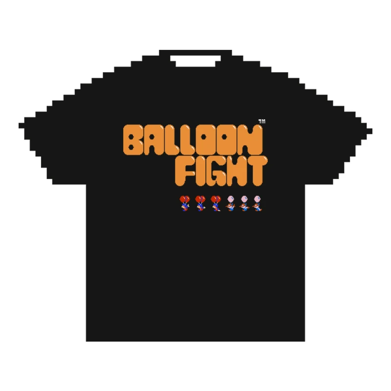 8BIT游戏猪小弟印花T恤夏季潮牌短袖大码宽松男女情侣半袖WD561