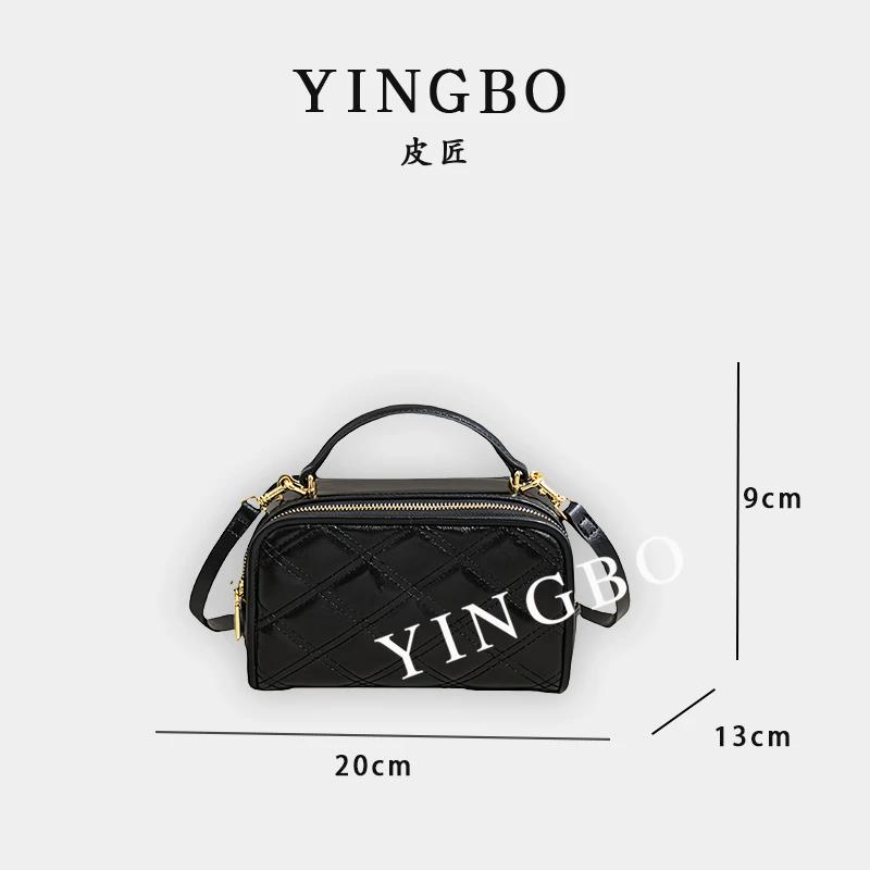 【英柏甄选】SK-62961-黑色 然与纯小众设计感时尚单肩百搭女包