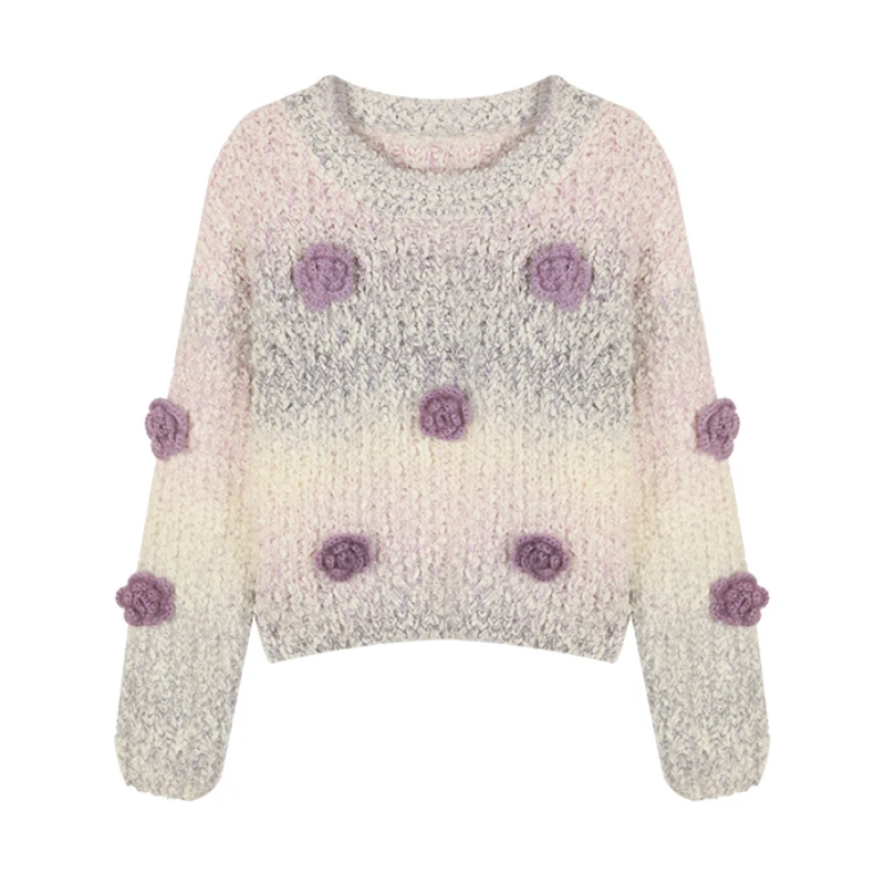 欣儿优选●毛衣D4MY4166A秋冬时尚百搭气质轻奢温柔宽松长袖上衣