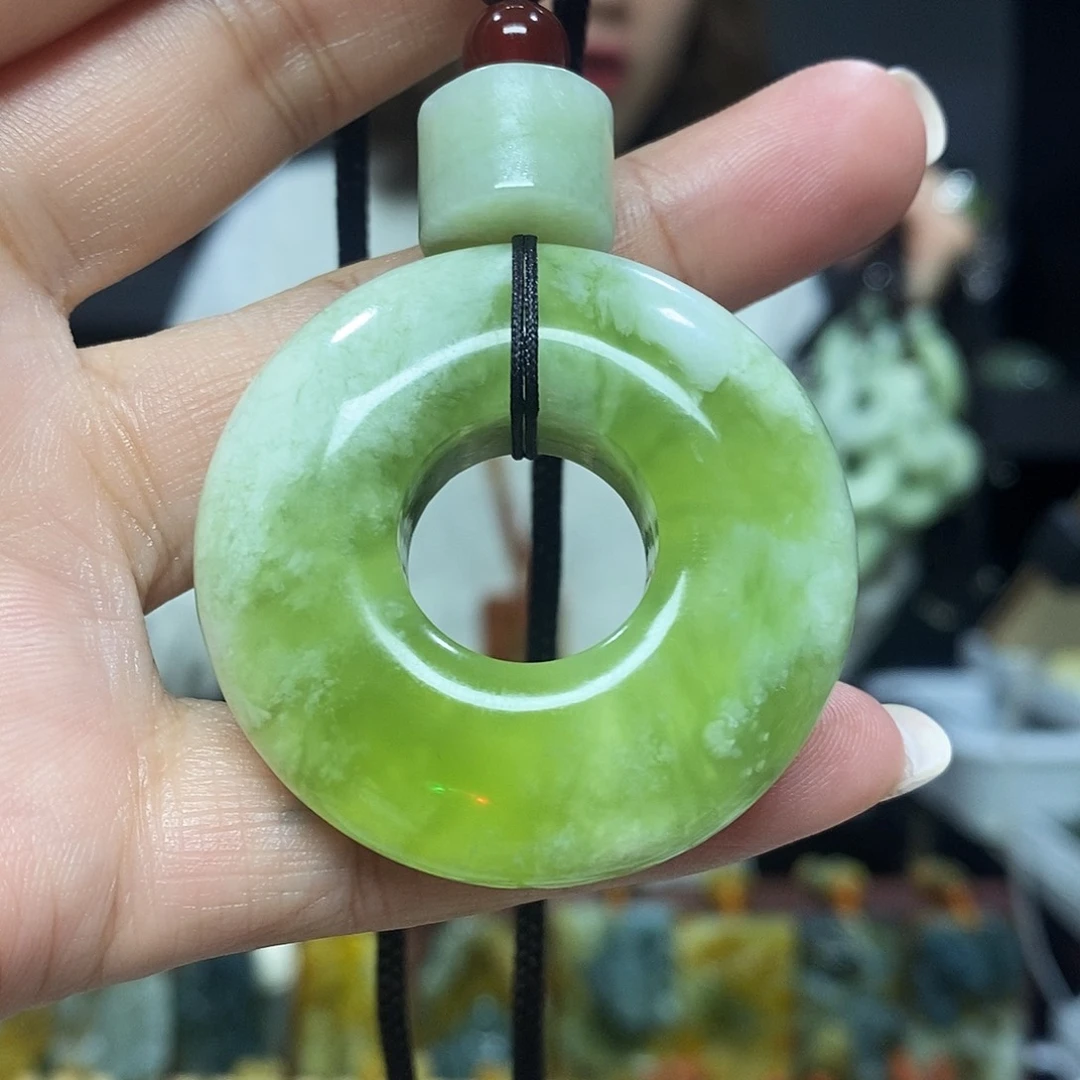 未镶嵌岫玉挂件吊坠项链