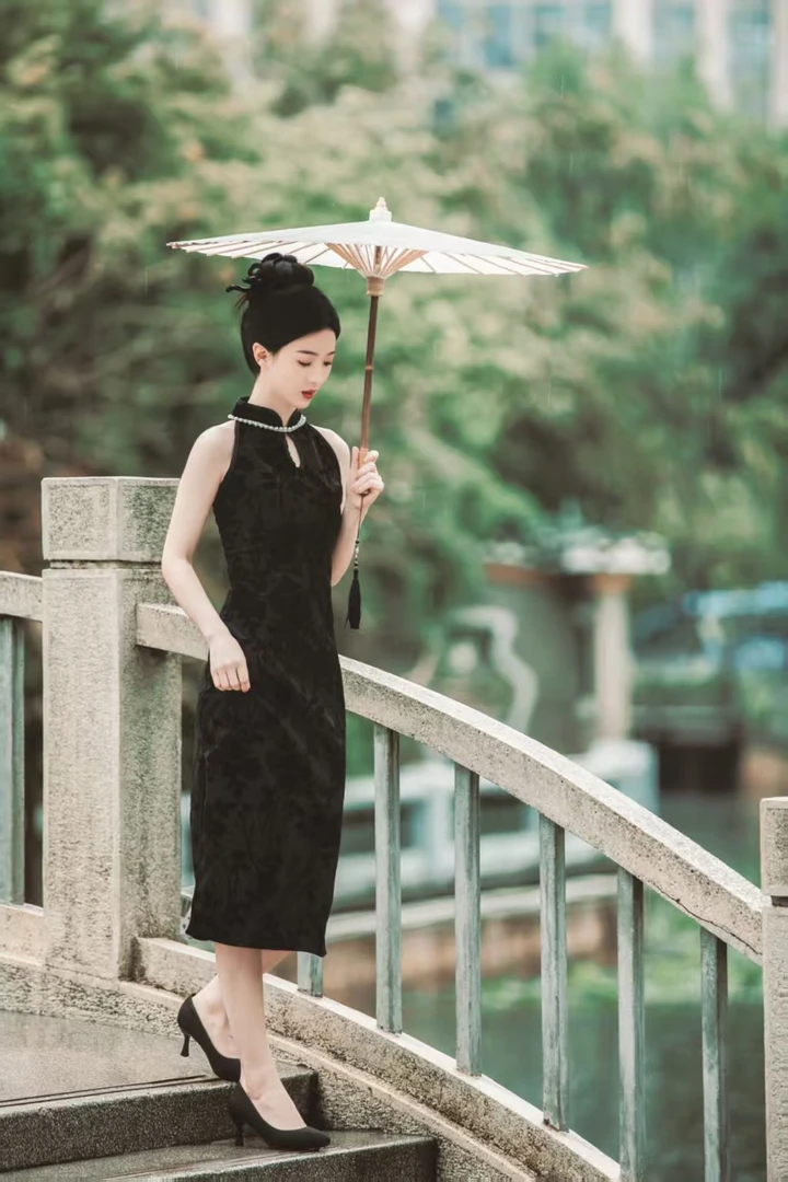 0备注编码-以直播间实际展示为准复古中式性感女装御姐风默认微瑕