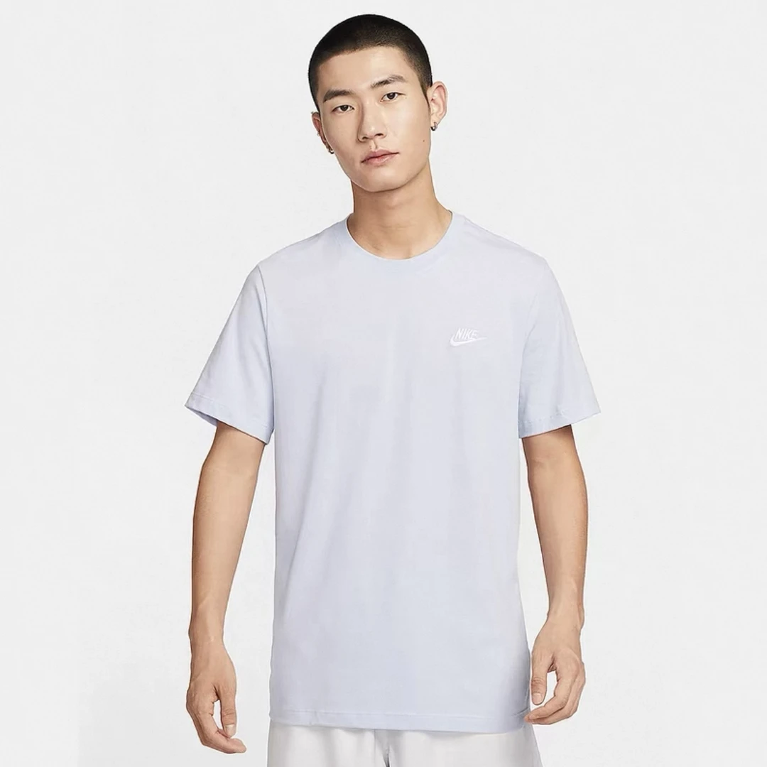 【官方授权】NIKE/耐克男女款运动休闲刺绣纯色短袖AR4999057