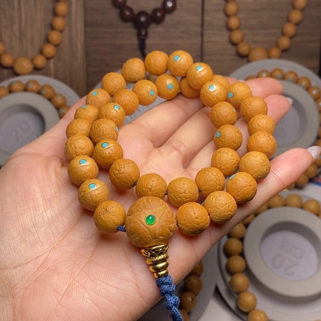 柳***茶凤眼菩提手串12松钉手持36颗