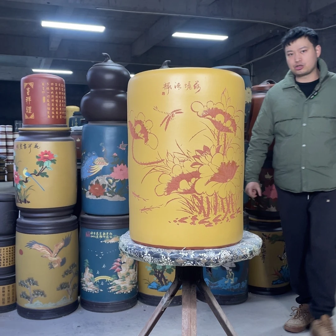 宜兴原矿紫砂茶叶罐