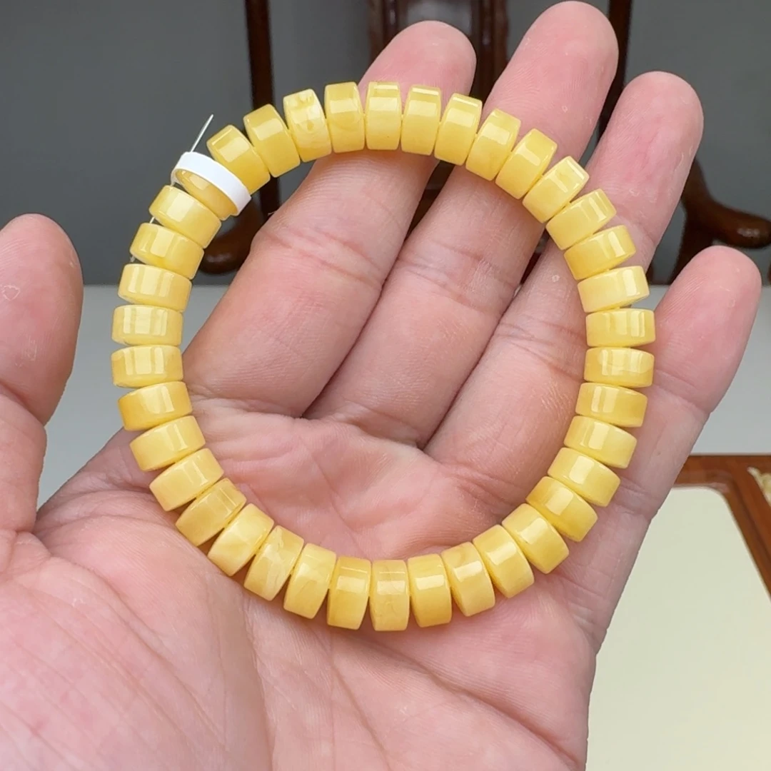 蜜蜡未镶嵌手链蜜蜡手串