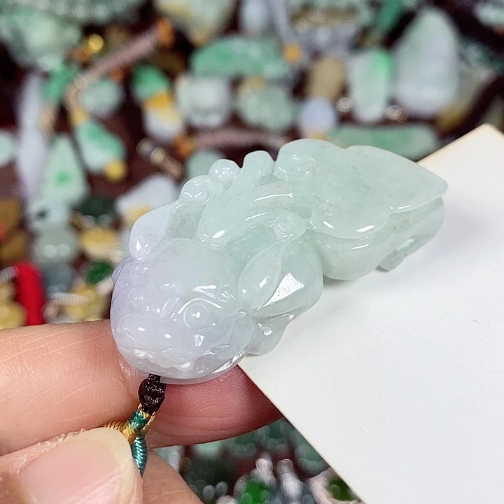 翡翠未镶嵌颈饰天然A货翡翠玉配证书